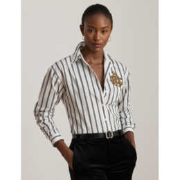 Lauren Ralph Lauren リラックスフィット ストライプシャツ