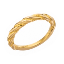 純金 ツイストライン リング