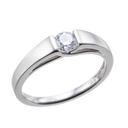 DカラーダイヤモンドPT950 リング0.3ctUP