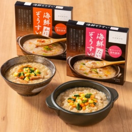 ヒカリ食品 海鮮雑炊2種8食セット[かに&たい]