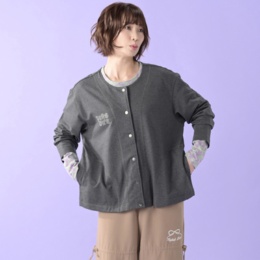 PERSONS スウェットカーディガン