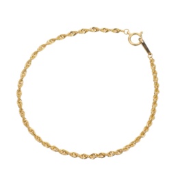  マエストロ 18KYG ホローシャイニーロープチェーンブレスレット