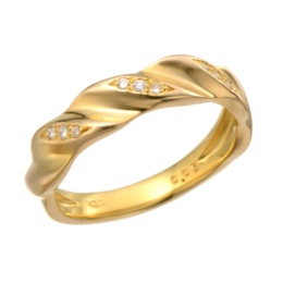  マエストロ 純金 ダイヤモンド リードデザイン リング