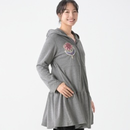 PERSONS ティアードチュニックパーカー