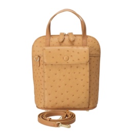 ロダニア オーストリッチオーバルデザイン2WAYショルダーバッグ