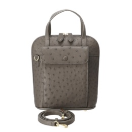 ロダニア オーストリッチオーバルデザイン2WAYショルダーバッグ