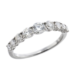  Dialuce PT950 ダイヤモンドリング 計0.8ctUP