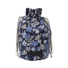 IMリバティプリント ふわふわ巾着ポーチ