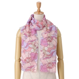 IM リバティプリント サラッと清涼感!ウォッシャブルストール