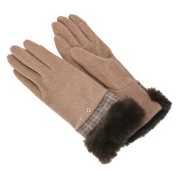  ルナジュメール スマホ対応ヒアルロン酸加工ストレッチ生地手袋