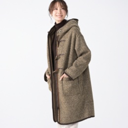 calma ボアボンディング ダッフルコート ネット限定カラー