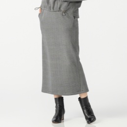 エニワイズ 暖か裏シャギーペンシルスカート