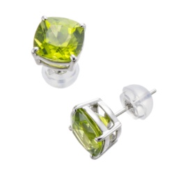 PT900 ペリドット ピアス 計3ctUP 鑑別書付