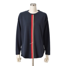 calma テープアクセント もっちり裏起毛チュニック