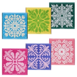 キャシーマム モアニ ハンドタオル 6枚セット 約34×35cm