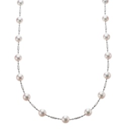 Permore 天女 純プラチナ アコヤ真珠 デザインネックレス