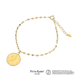 純金 ピーターラビット 限定メダル ブレスレット 1/20oz