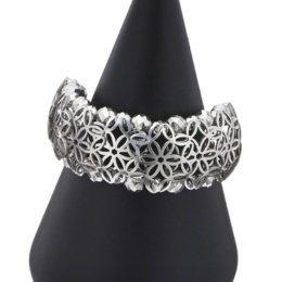 純プラチナ さくらデザイン チェーンリング