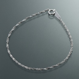 マエストロ 純プラチナ シャイニースクリューチェーン ブレスレット