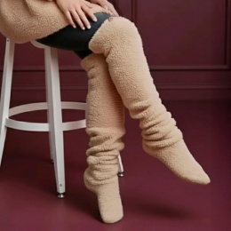  Provador 暖かボアレッグウォーマー