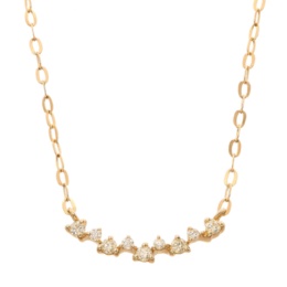 10KYG ダイヤモンド エトワール デザイン ネックレス