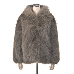  ANGELOS フェイクファーフード付きジャケット