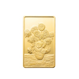 純金アート ゴッホ「ひまわり」10g