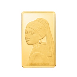 純金アート フェルメール「真珠の耳飾りの少女」 20g