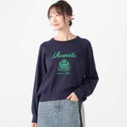 Remite シグネチャーロゴコクーンニット