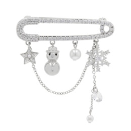  Jinka Nezu CZ ウィンターチャーム ジョイフルブローチ