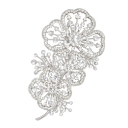 Jinka Nezu クリスタルガラス グレース ブルーム ブローチ