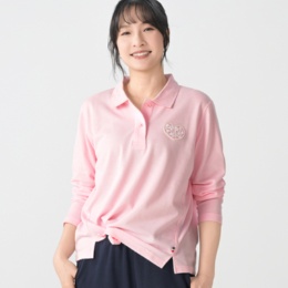 PERSONS 長袖カノコポロシャツ