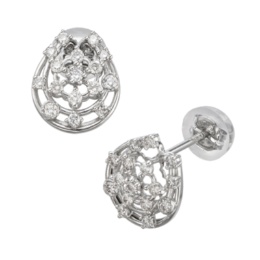 PT ダイヤモンド ホースシューイヤリング/ピアス 計0.3ctUP