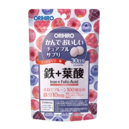 オリヒロ かんでおいしいチュアブルサプリ 鉄