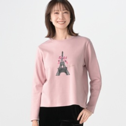  Pixie Heart コットン100%シルケットポンチプルオーバー