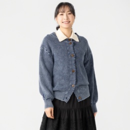 GRC ヴィンテージ加工ニットカーディガン