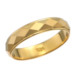 マエストロ 純金 ファセットカット デザインリング