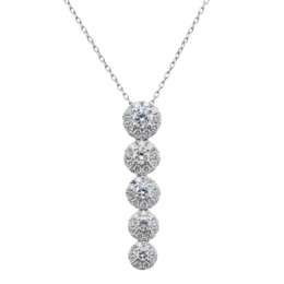 PT950 カナディアンダイヤモンド ペンダント 計0.55ctUP