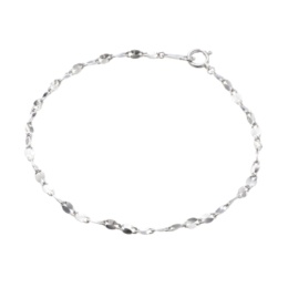 純プラチナ ボリュームファンタジアペタルチェーンブレスレット