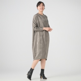 ModdedAnce 袖下ギャザージャガードワンピース