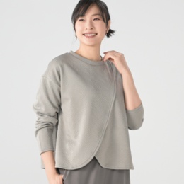 ModdedAnce 膨れジャガードラップ風プルオーバー