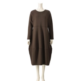 エニワイズ 暖か裏起毛コクーンワンピース