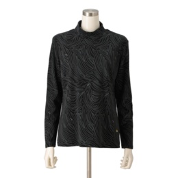  エニワイズ テンセル混ハイネックプルオーバー