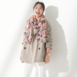 ANNE COQUINE ストレッチツイルショートトレンチコート