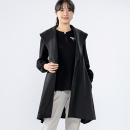 BOUTIQUE JUNKO ワイドカラーイレギュラーヘムジレ