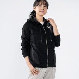 BOUTIQUE JUNKO KONOKOプリントジップアップパーカー