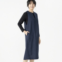 day to day ブッチャー素材ジャンパースカート