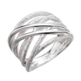 ウノアエレシルバーコレクション（UNOAERRE SILVER COLLECTION） UNOAERRE シルバー925 クロスライン デザインリング