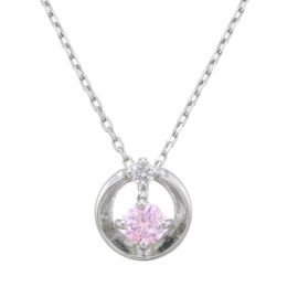 ピンクダイヤモンド PT ペンダント 0.06ctUP