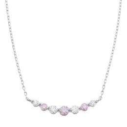 ファンシーピンクダイヤモンドPTペンダント 計0.15ctUP